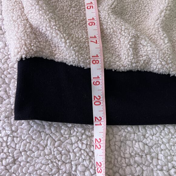 Fabletics Sherpa Beige Half Zip Pull Over XS - Picture 10 of 14